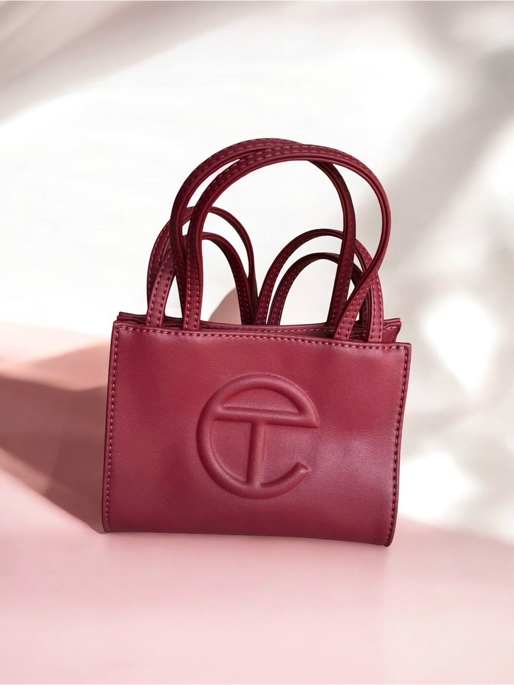 🆕 Telfar Small Shopping Mini Bag Oxblood